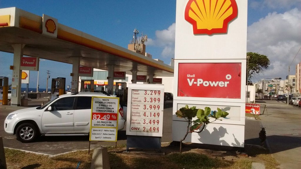 Posto Shell - Jardim dos Namorados (início da Manoel Dias da Silva)